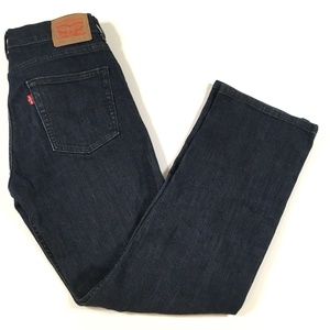 Levi's Dark Blue Straight Denim Jeans 505